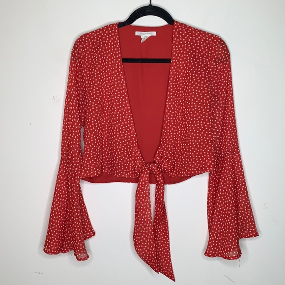 Urban Outfitters | Tie Front Star Printed Top - Picture 3 of 8